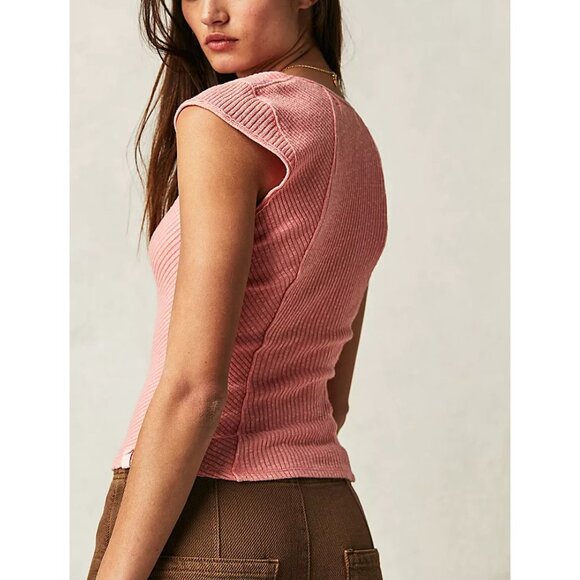 FREE PEOPLE Boss Babe Tank / Strawberry Colada - Picture 2 of 9